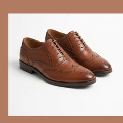 Vantore Premium Tan colour  Oxford Brogue Shoes for Men