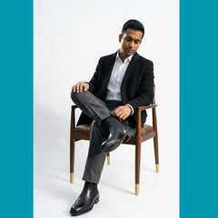 Vantore Men’s BlackLeather Chelsea Boots – Elegant & Comfortable