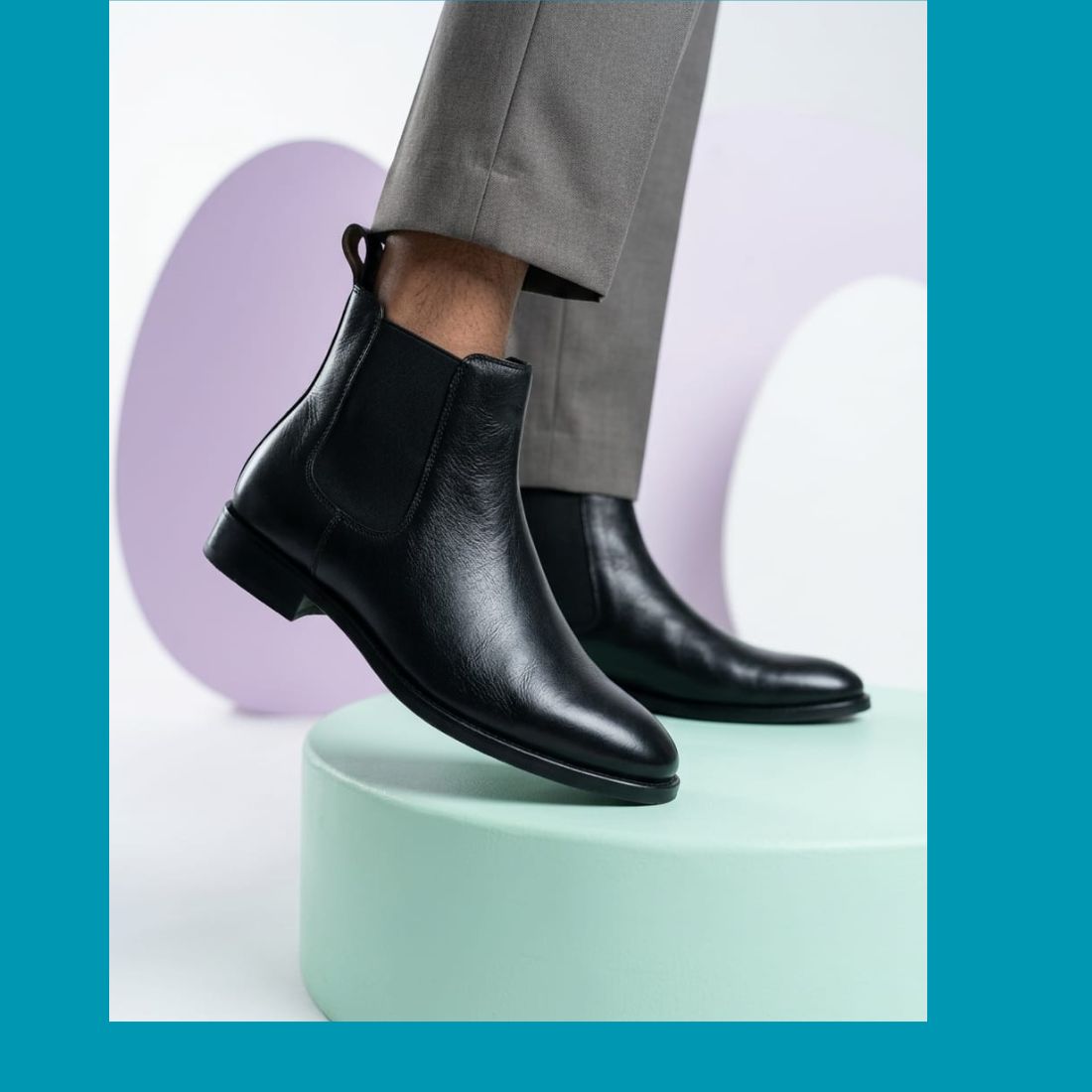 Vantore Men’s BlackLeather Chelsea Boots – Elegant & Comfortable