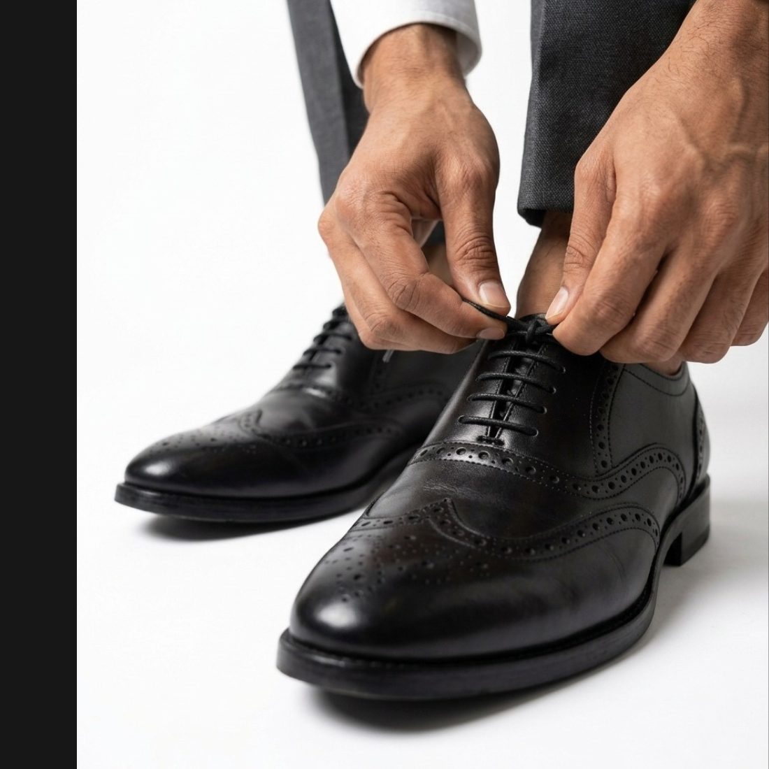 Vantore Premium Black colour  Oxford Brogue Shoes for Men
