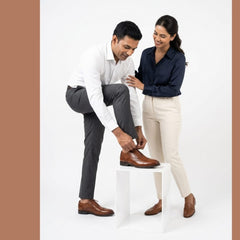Vantore Premium Tan colour  Oxford Brogue Shoes for Men